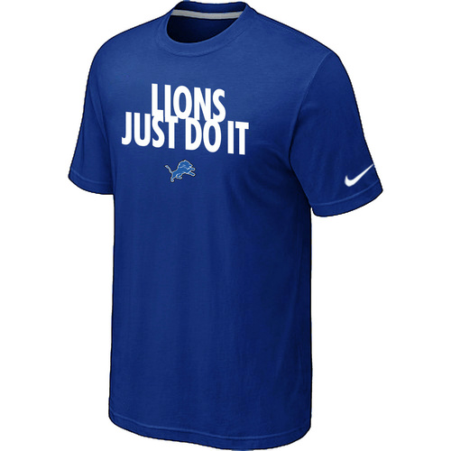 Nike Detroit Lions "Just Do It" NFL T-Shirt - Blue